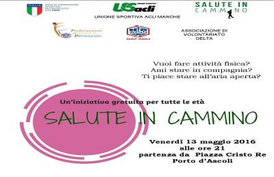 ''Salute in cammino'' il 13 Maggio a Porto d’Ascoli in vista della ''Giornata del malato oncologico''