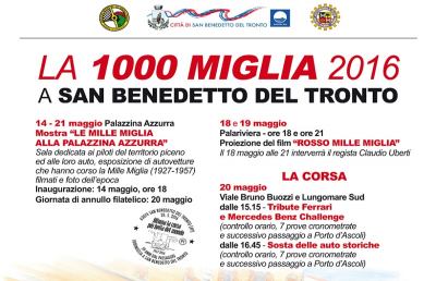 Mille Miglia 2016, mostra a San Benedetto in Palazzina Azzurra 