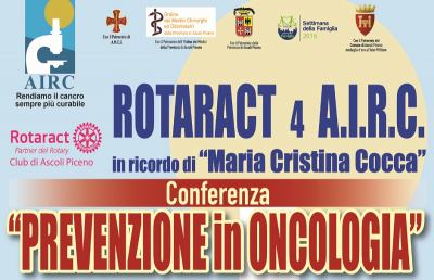 Rotaract Club Ascoli Piceno, convegno sulla prevenzione in oncologia