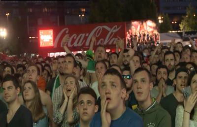 Delirio Irlanda, che esultanza al gol di Brady contro l'Italia