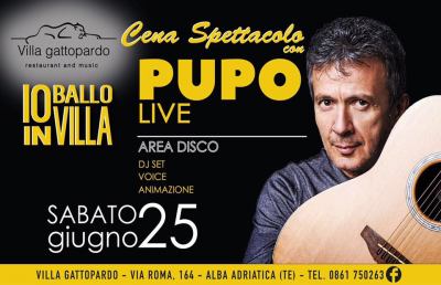 Villa Gattopardo, serata con Pupo dopo il forfait di De Sica