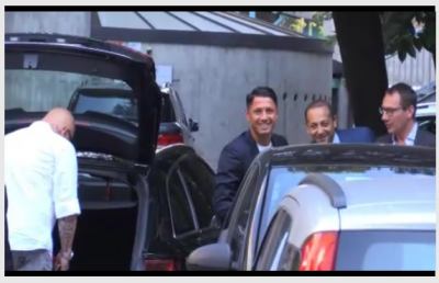 Gianluca Lapadula, le prime immagini del suo arrivo a Milano