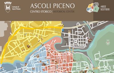 Ascoli, nuova cartellonistica turistica attraverso i sestieri della Quintana