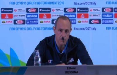 Italbasket, addio Olimpiadi. Coach Messina: ''Nulla da rimproverare''