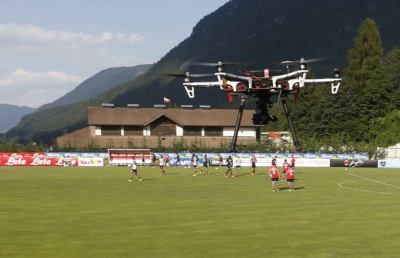 Napoli, il drone veglia sempre sugli allenamenti di mister Sarri