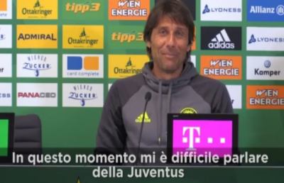 Conte: ''Sono concentrato sul Chelsea, è difficile parlare della Juventus''