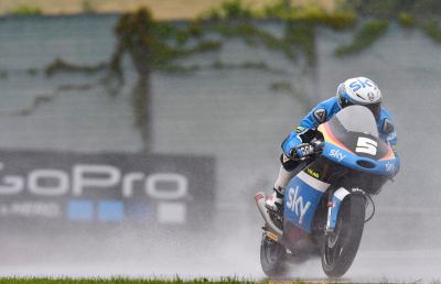 Gran Premio Germania, sotto la pioggia Fenati fuori dalla zona punti