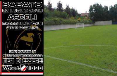 Ascoli, arbitra Pinzani con lo Spezia. Sabato Ultras 1898 a Cascia