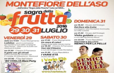 Montefiore dell'Aso, appuntamento con la Sagra della Frutta   