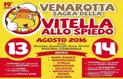 Venarotta, 19esima edizione della Sagra della Vitella allo Spiedo