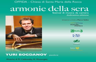 Offida, concerto del grande pianista russo Bogdanov  
