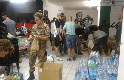 Terremoto, Ultras 1898 al lavoro per ingente raccolta beni di prima necessità