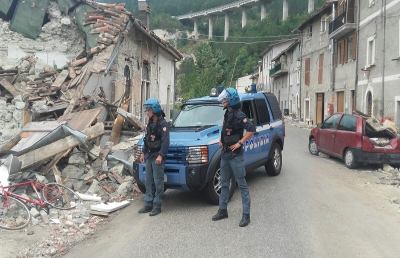 Questura Ascoli, capillare servizio antisciacallaggio nei luoghi colpiti dal sisma