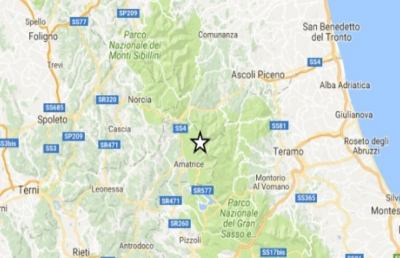 Sisma, nuove scosse nella notte con epicentro tra Amatrice ed Accumoli