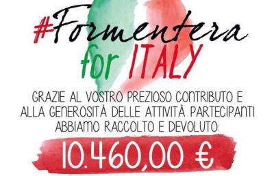 “Formentera for Italy” e Ultras 1898, raccolti oltre 10mila euro per terremotati
