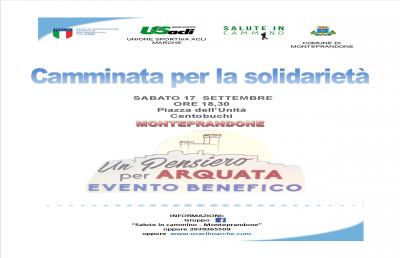 L’Unione Sportiva Acli Marche partecipa all’evento ''Un pensiero per Arquata''