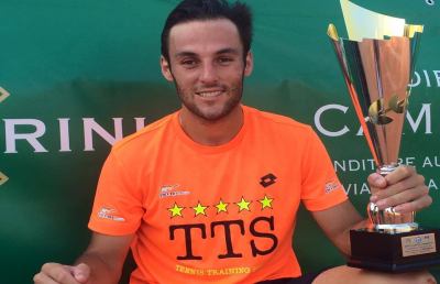 Tennis, l'ascolano Travaglia si aggiudica il 18° Torneo ITF Camparini Gioielli Cup
