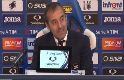 Sampdoria-Milan 0-1, Giampaolo: ''Gara con tanti episodi dubbi''