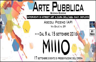 Ascoli: Arte Pubblica, si presenta l'opera dello street art Millo