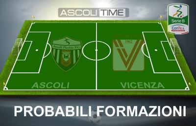 Ascoli-Vicenza, probabili formazioni della sfida tra piceni e veneti