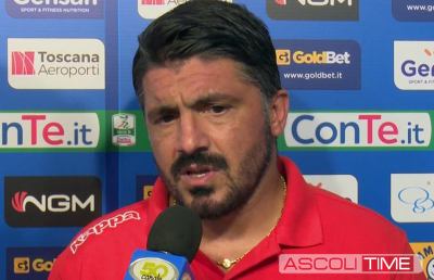 Pisa-Ascoli 2-1, la voce di Gattuso post gara
