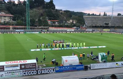 Ascoli-Cesena 0-0, una traversa di Djuric e tanta noia. Picchio a 7 punti