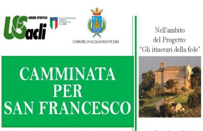 Acquaviva Picena, torna la ''Camminata per San Francesco'' 