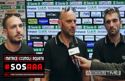 Terremoto, firmato ad Ascoli protocollo SOSAAA: la voce degli Ultras 1898