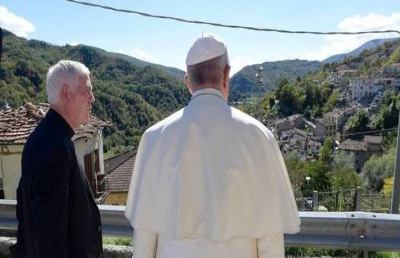 Visita Papa ad Arquata, Vescovo D'Ercole: ''Francesco cammina con noi''