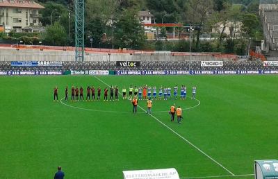Monticelli-Civitanovese 1-1, ritorno al “Del Duca” con un altro pari per i biancazzurri