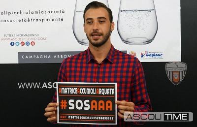 Ascoli Picchio: Giorgi, Perez, Lanni, Carpani e Lazzari ad Arquata del Tronto