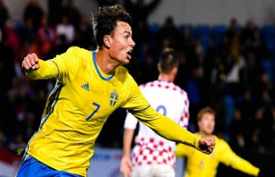 Ascoli Picchio, Hallberg in gol nella bella vittoria della Svezia con la Croazia