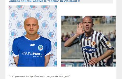 Soncin, l'ex goleador bianconero riparte dalla Serie D a 38 anni suonati