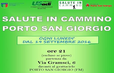 Acli Marche: giornata nazionale del trekking urbano a Porto San Giorgio
