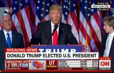 Trump nuovo presidente degli Stati Uniti: “Saremo amici di chi vuole essere nostro amico”