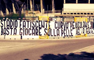 Stadio Del Duca, Curva Sud: 4 anni fa il primo forte grido d'allarme dei tifosi