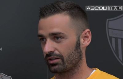 Ascoli Picchio, Gigliotti sta meglio. Sempre a parte Cinaglia, Bianchi e Lazzari