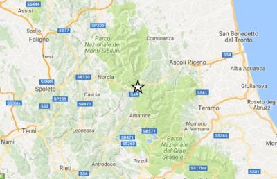 Terremoto, scossa in serata vicina a magnitudo 4.0 in provincia di Rieti