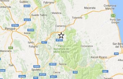 Terremoto, forte scossa vicina a magnitudo 4 nell'Alto Maceratese
