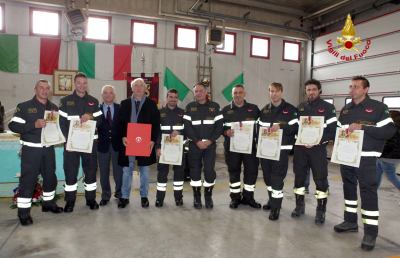Comando Vigili del Fuoco Ascoli Piceno, si celebra la patrona Santa Barbara
