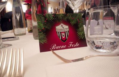Ascoli Picchio: cena di Natale con Bellini, dirigenza, staff e tutti i giocatori