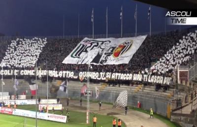 Ascoli Picchio con i calzettoni rossi a Benevento nel ricordo di Rozzi
