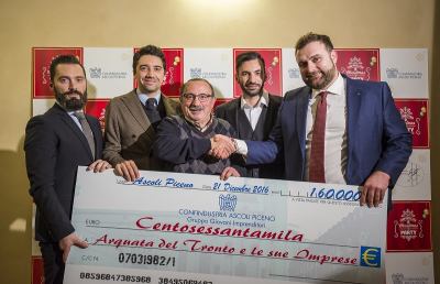Confindustria Ascoli, successo per #MadewithLove. Importante assegno ad Arquata