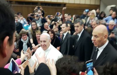 La delegazione ascolana all’udienza del Papa con i terremotati