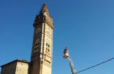 Vigili del fuoco Ascoli, messa in sicurezza della Chiesa del Santissimo Rosario
