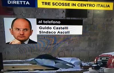 Terremoto, Castelli: ''Situazione molto complicata, evacuato il Comune''