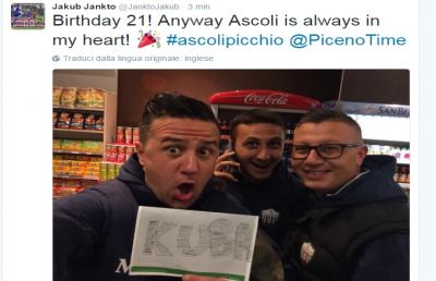 Jankto compie 21 anni e non dimentica il Piceno: “Ascoli è sempre nel mio cuore”