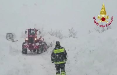 Acquasanta Terme, tratte in salvo sei persone rimaste isolate per la neve