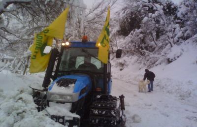 Neve e terremoto, Coldiretti: “Sale a 400 milioni conto dei danni in campagna”