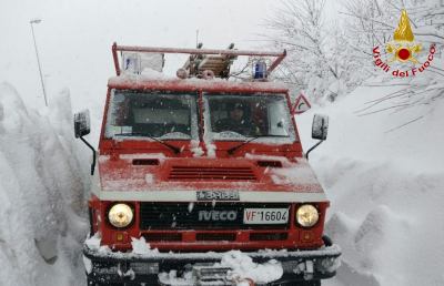 Teramo, Vigili del Fuoco sul territorio con oltre 200 uomini ed un centinaio di mezzi